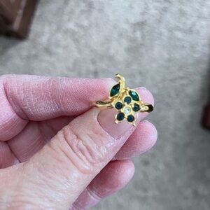 Gold and Green ring